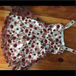 Floral Tulle & Satin Dress